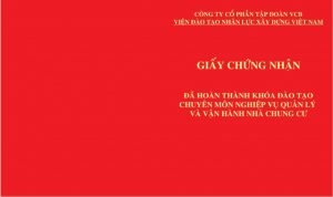 Chứng chỉ quản lý vận hành nhà chung cư - Thông tin mới nhất 2021 2 chung chi quan li van hanh chung cu1