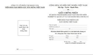 Chứng chỉ quản lý vận hành nhà chung cư - Thông tin mới nhất 2021 3 chung chi quan li van hanh chung cu2